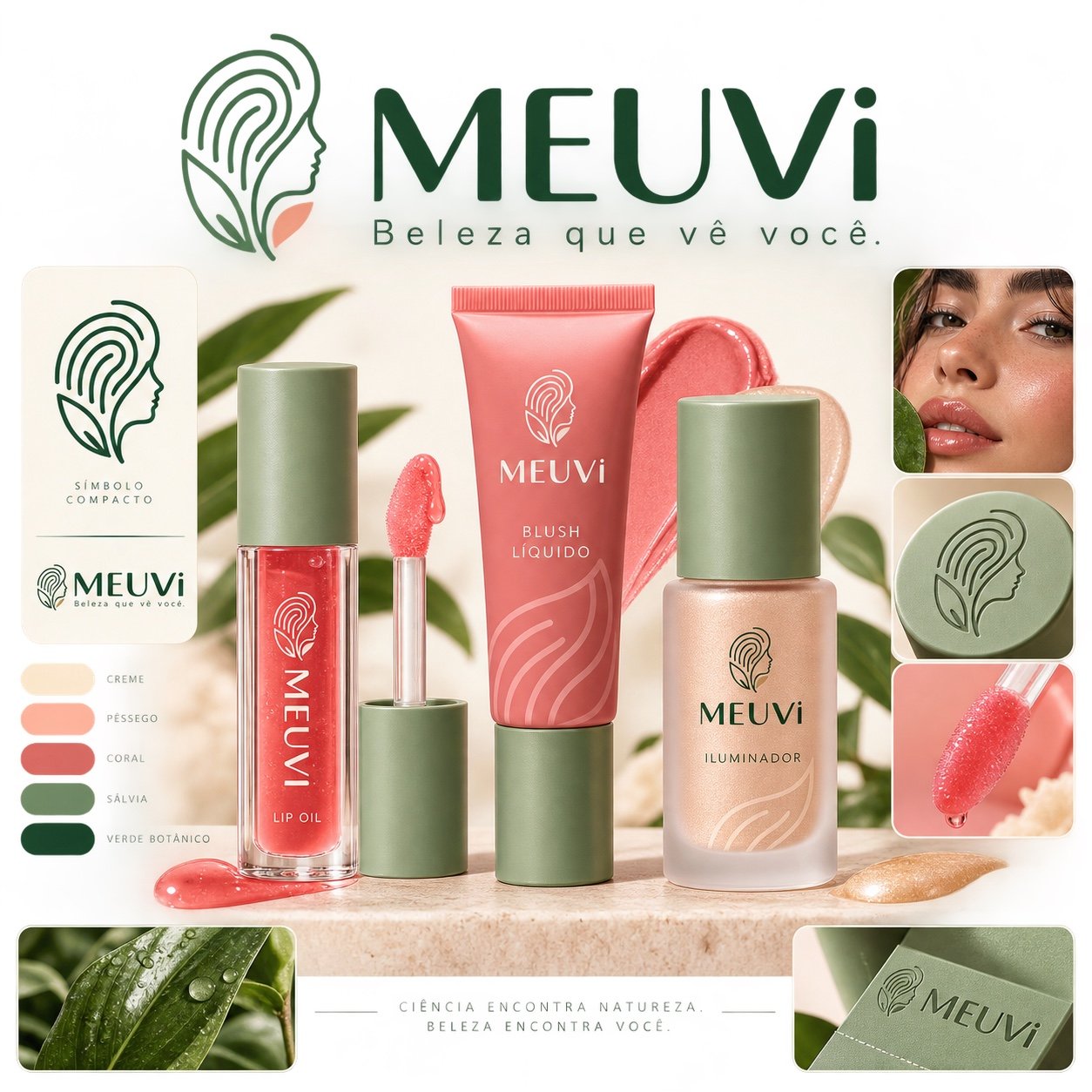 Identidade visual da marca MEUVi